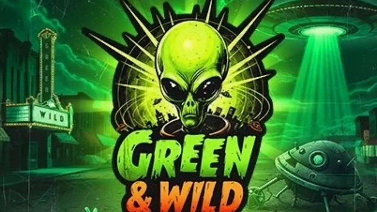 Tampilan visual slot Green & Wild dengan latar belakang hutan rimbun dan simbol satwa liar.